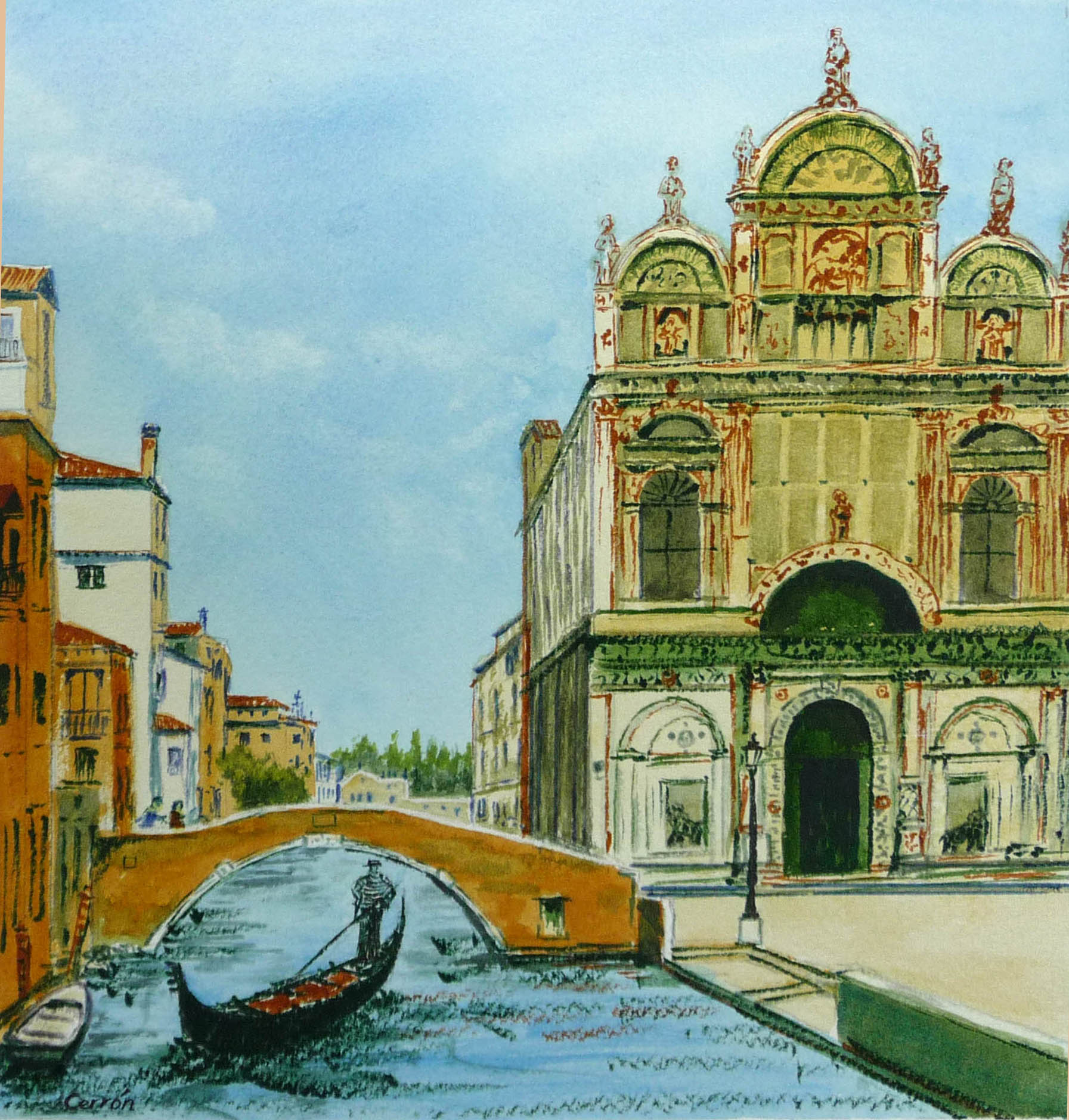 Acuarela Venecia